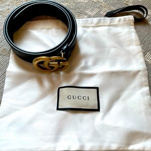 Gucci Marmont belt in black